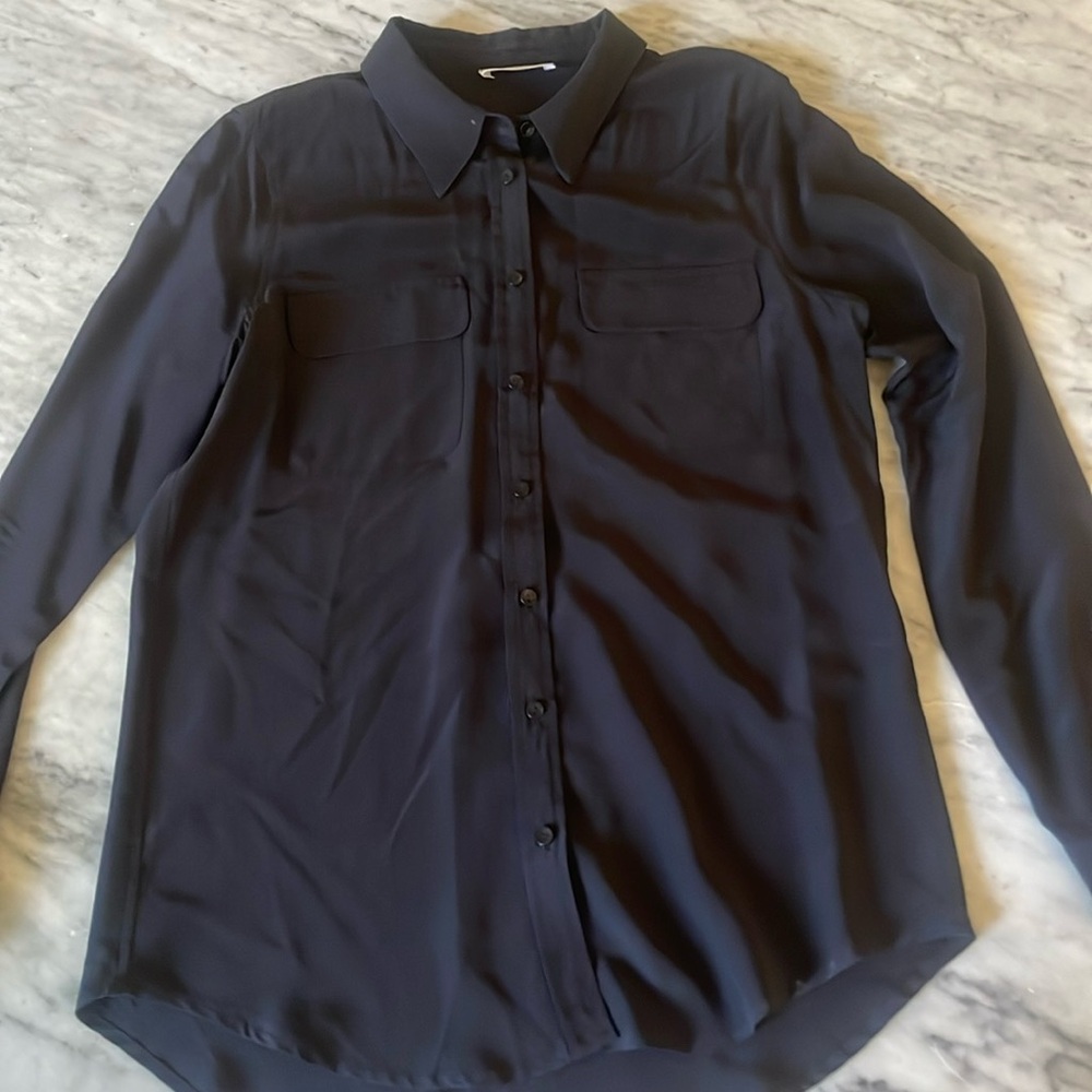 Anine Bing Silk Button Down